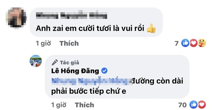 Hồng Đăng thoải mái tương tác với mọi người trên mạng xã hội sau ồn ào đời tư.