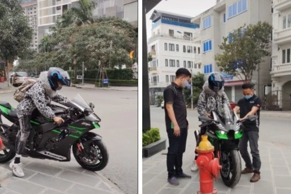 Cướp ngân hàng hơn 3 tỷ, đối tượng dùng gần 700 triệu mua xe phân khối lớn. Ảnh: VNN