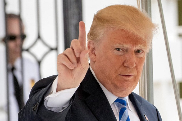 Ông Trump là Tổng thống Mỹ giàu nhất mọi thời đại. Ảnh: AP