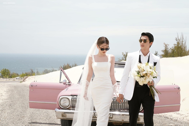 Á hậu Phương Nga diện váy cưới thanh lịch bên chồng sắp cưới