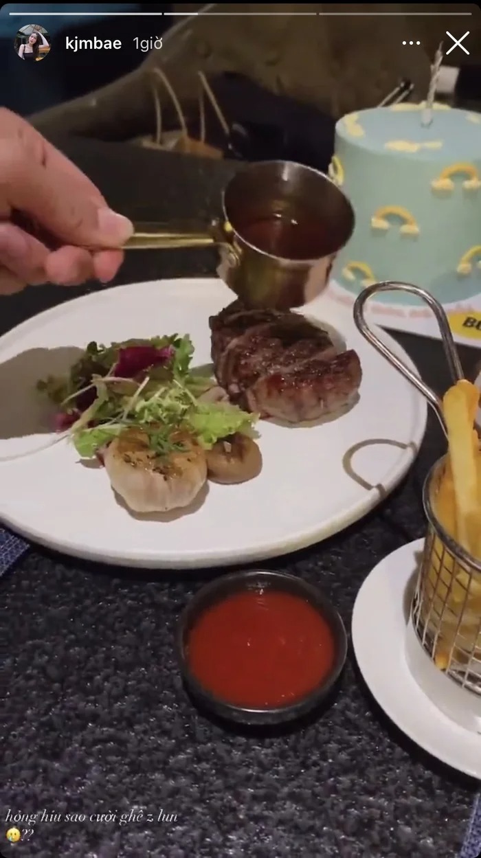 Tăng Mỹ Hàn chia sẻ khoảnh khắc tổ chức sinh nhật với chiếc bánh được chú thích đáng yêu: 