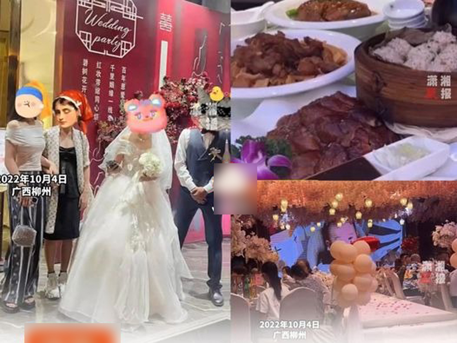 Đang đi du lịch, cô gái đến đám cưới làm một điều không phải ai cũng dám-1