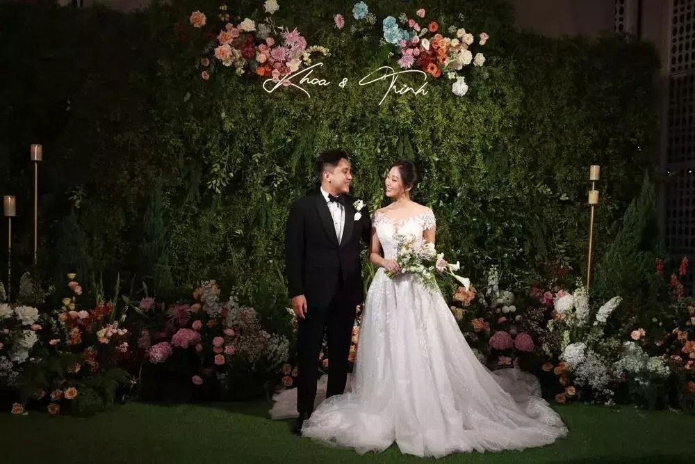 Liêu Hà Trinh trong ngày lấy chồng.