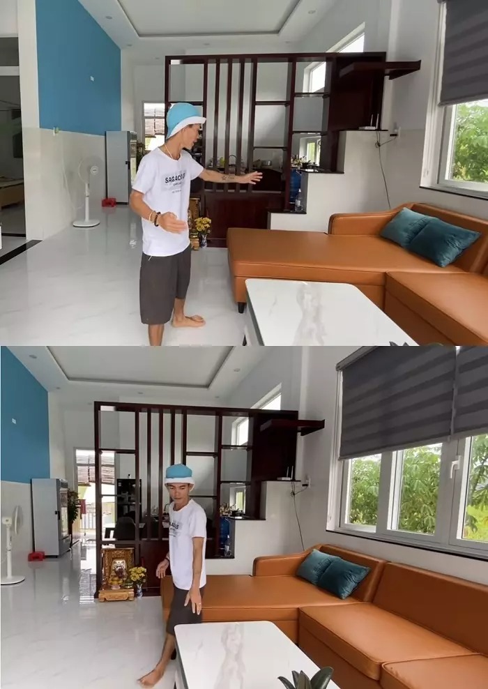 Đồ nội thất đơn giản, nhỏ gọn, phù hợp với nhu cầu của hai vợ chồng.