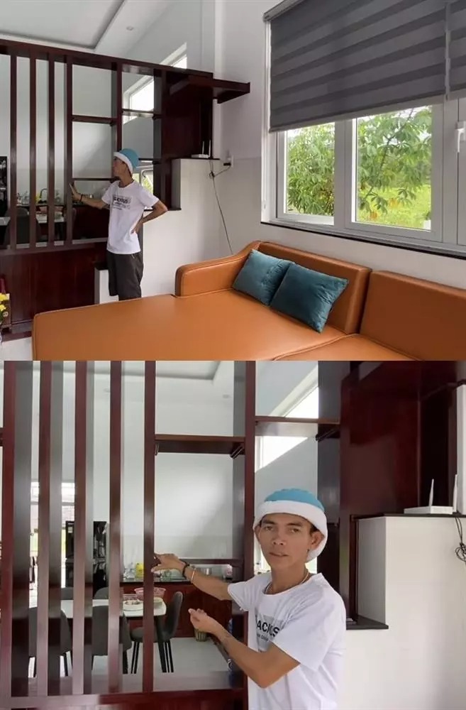 Chiếc kệ tủ trang trí được hai vợ chồng đặt riêng ship từ Hà Nội vào Bình Định.