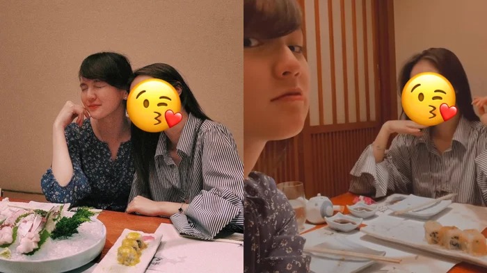 Hải Tú lộ diện đi ăn uống với bạn bè