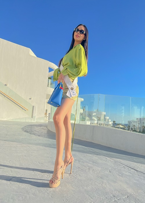 Tân Hoa hậu Liên lục địa Bảo Ngọc chỉ có hơn 1 tháng chuẩn bị cho cuộc thi sau khi giành danh hiệu á hậu 1 Miss World Vietnam 2022. Ảnh: FBNV