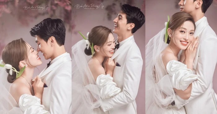Bộ ảnh cưới khoe visual cực ngọt ngào của cặp đôi