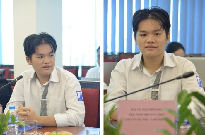 Vũ Nguyên Sơn tại buổi Giao lưu- tọa đàm “Mỗi người tốt, việc tốt là một bông hoa đẹp” (Ảnh: Phạm Hùng)