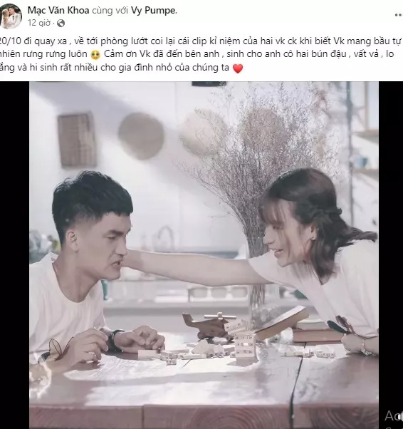 Mạc Văn Khoa nhắn nhủ xúc động đến vợ: 