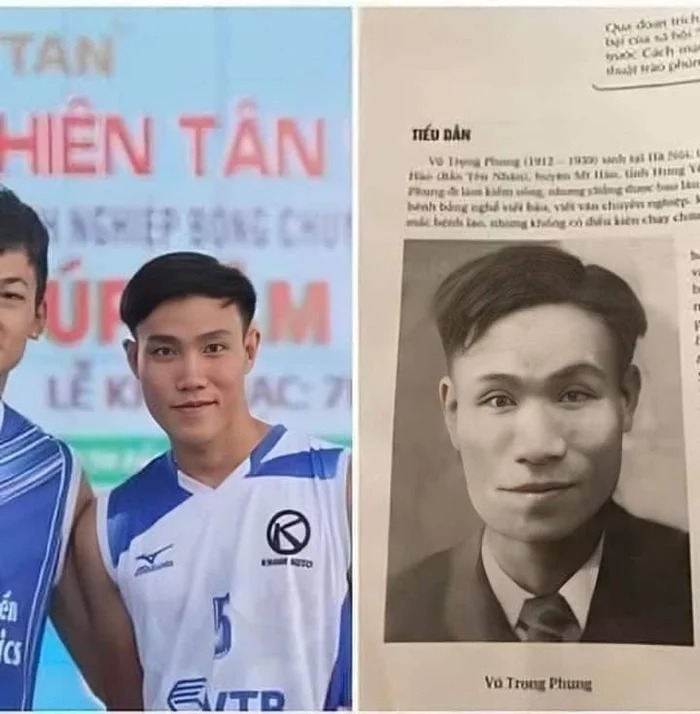 Nam sinh khiến ai nấy đều ngã ngửa ngạc nhiên khi trông không khác nào nhà văn Vũ Trọng Phụng, nhất là khóe miệng cười