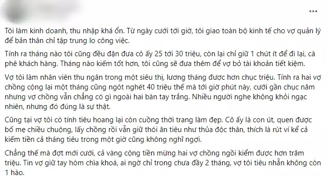 Bài chia sẻ (Ảnh chụp màn hình)