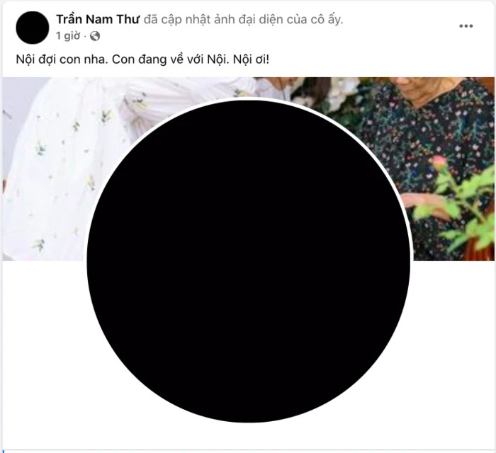 Bài đăng của nữ diễn viên Nam Thư.