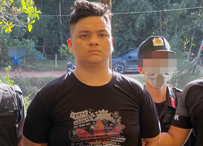 Nghi phạm Đoàn Thiên Long, người trực tiếp nổ súng ở Phú Quốc. Ảnh: Công an