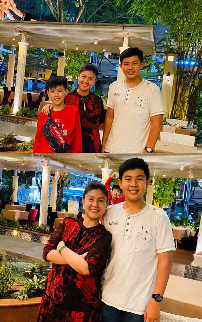 Kim Thư một mình nuôi hai con trai Phước Quang (Đô La) và Phước Thịnh (Euro) sau khi ly hôn chồng