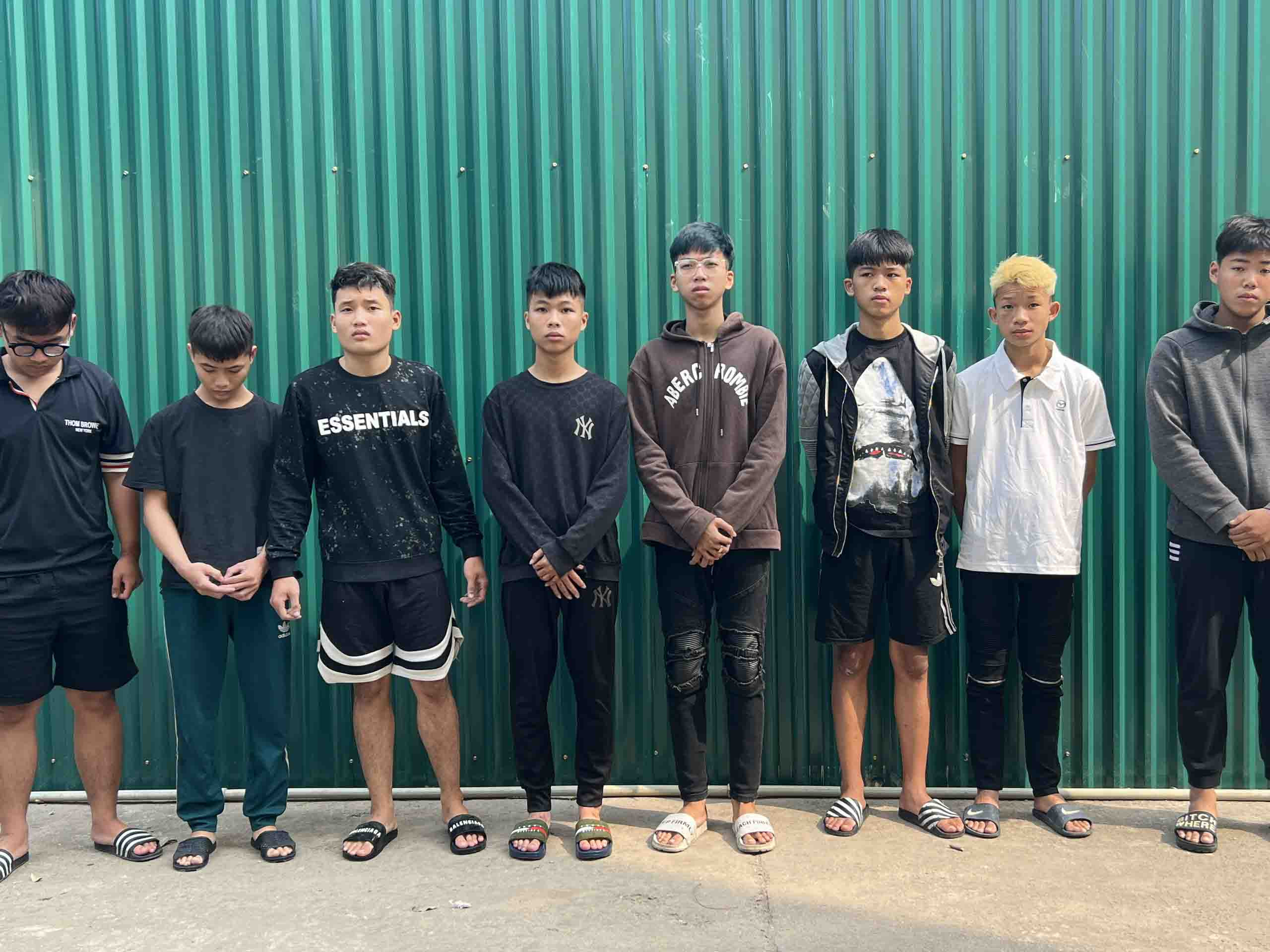 Các nghi phạm bị cơ quan công an bắt giữ. Ảnh: Công an cung cấp 