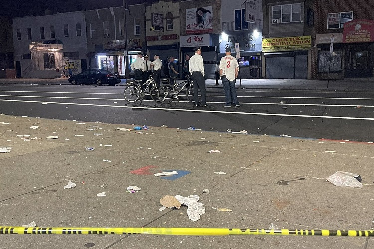 Hiện trường vụ xả súng. Ảnh: NBC Philadelphia/ Twitter