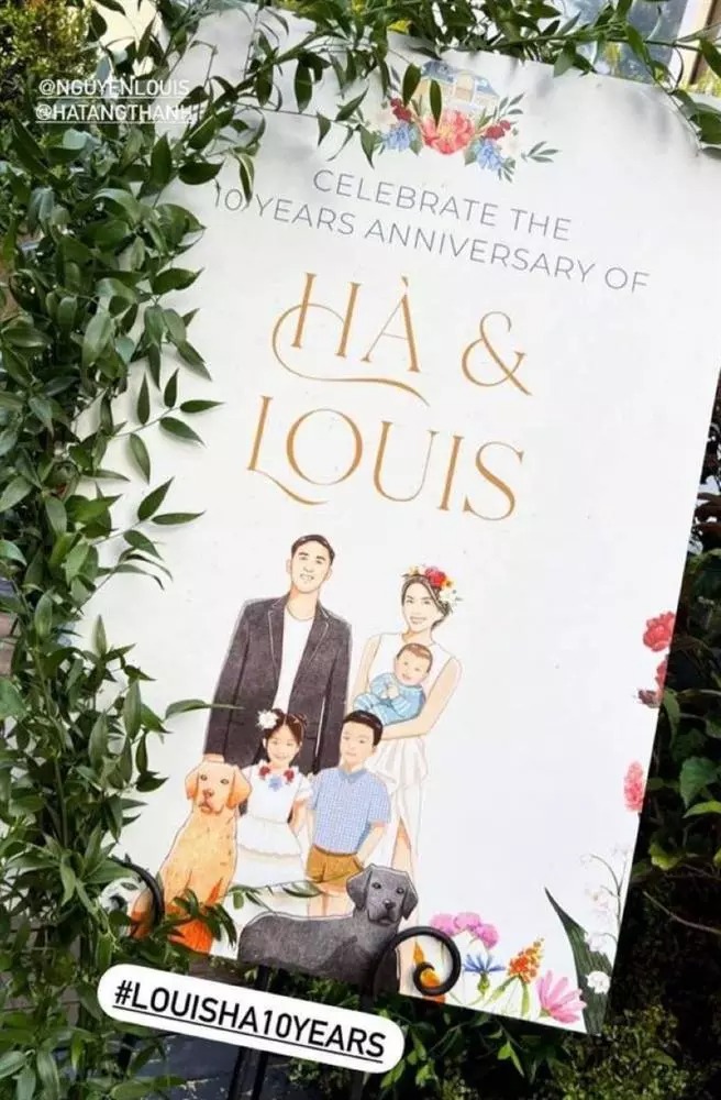 Bức tranh vẽ tổ ấm của cặp đôi.