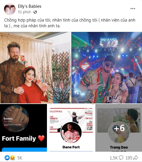 Người đẹp còn công khai thông tin, trang cá nhân và hình ảnh ông xã tình tứ bên 