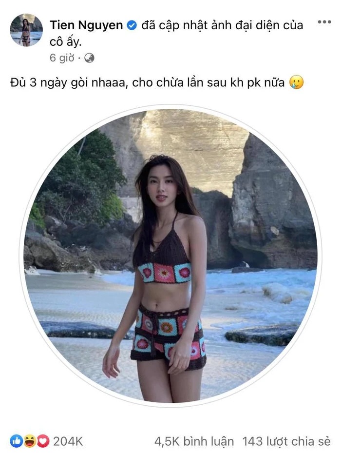 Thùy Tiên thay ảnh đại diện bằng khoảnh khắc cô nàng vi vu tại Bali, Indonesia