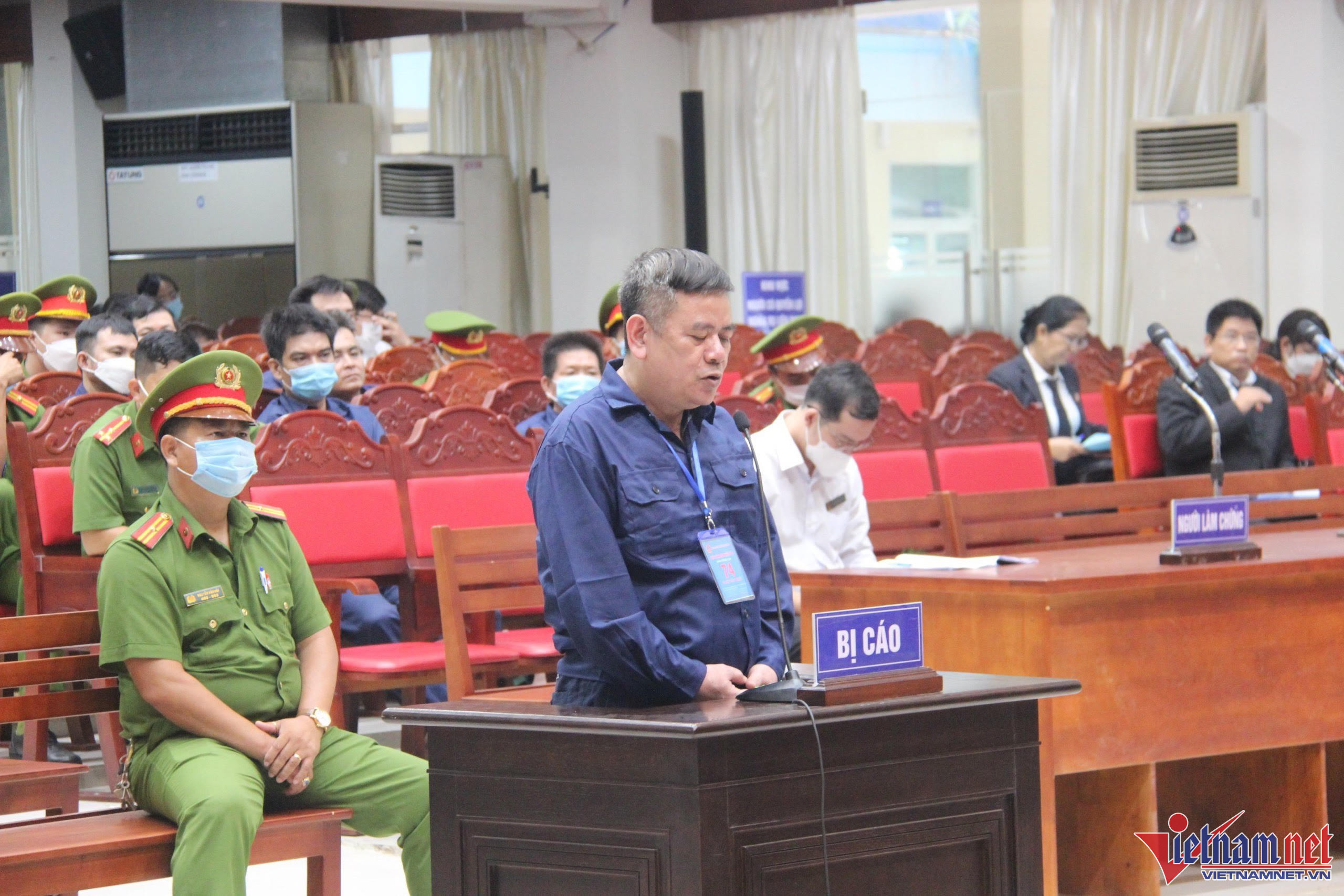 Bị cáo Ngô Văn Thuỵ tại phiên tranh luận