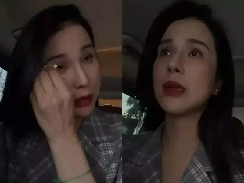 Diệp Lâm Anh bật khóc hé lộ góc khuất hôn nhân khi bị chồng chặn xe.