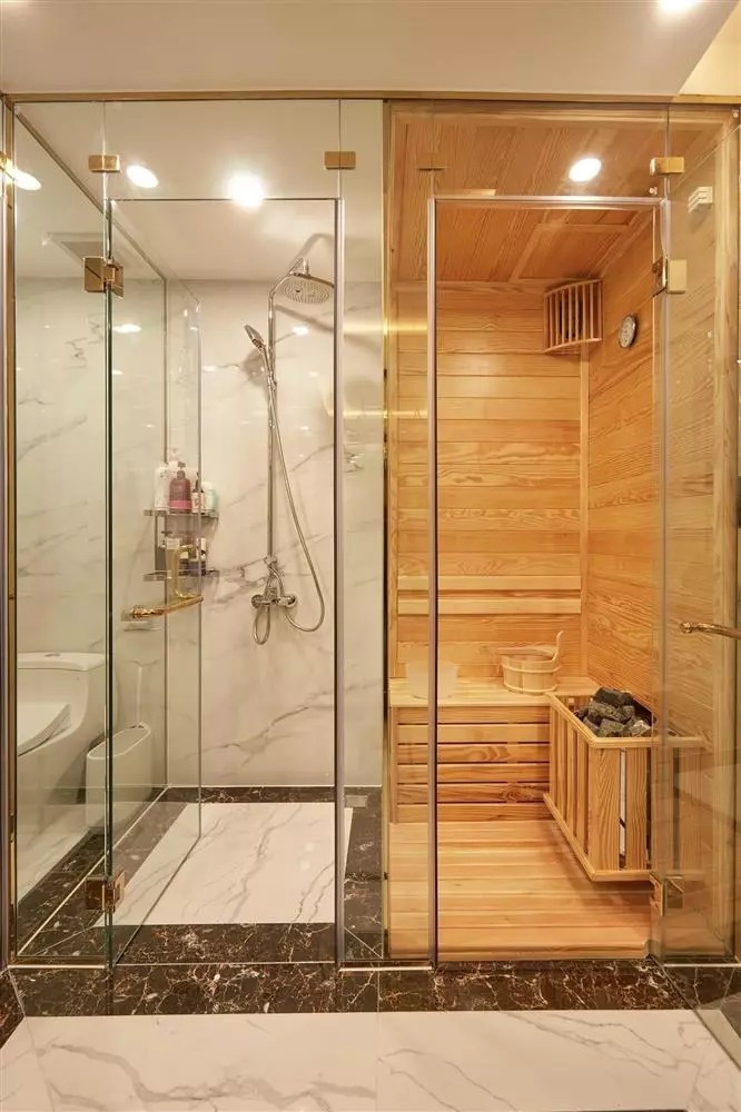 Khu vực phòng tắm trông có khác gì khách sạn 5 sao đâu.