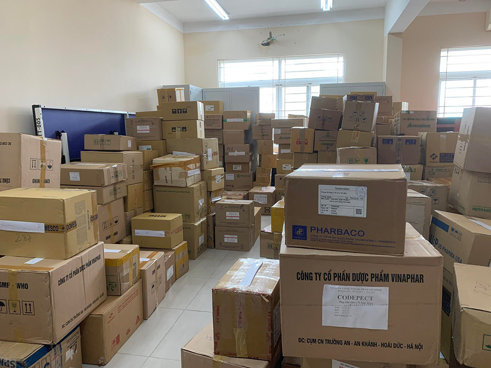 Lượng tang vật tận dược giả thu giữ có giá trị thị trường hàng tỷ đồng. Ảnh: T.L