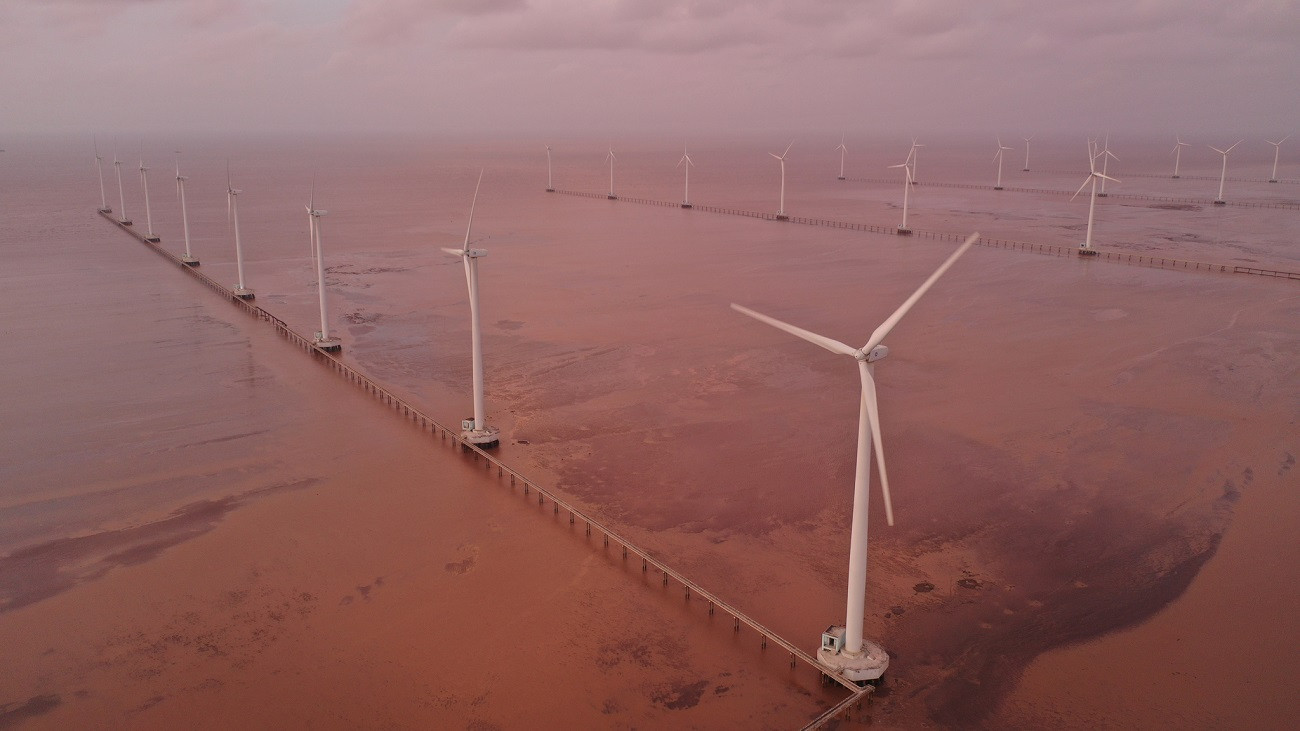 Giá thành điện gió trên thế giới có xu hướng giảm. Ảnh: Hoàng Hà