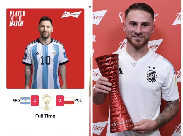 Messi không nhận giải bởi anh thừa nhận “Mac Allister rất xứng đáng nhận giải thưởng”.