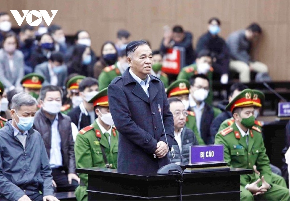 Bị cáo Trần Đình Thành tại phiên xét xử.