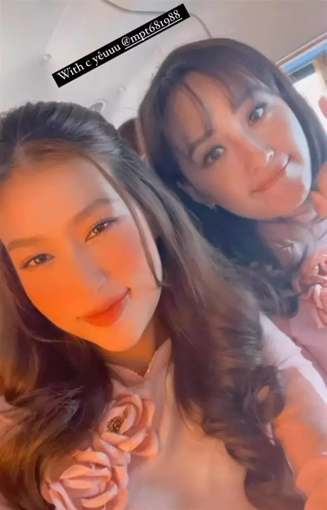 Mai Phương Thúy xuất hiện trong clip Thiên Ân chia sẻ, vẫn tỏa sáng bên cạnh hoa hậu xinh đẹp kém 12 tuổi.