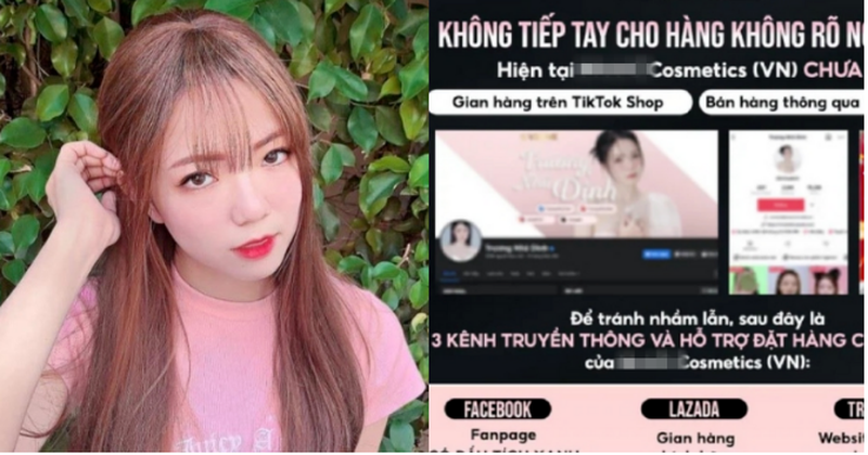 Giữa tháng 12, Trương Nhã Dinh, một TikToker có 2,6 người theo dõi này livestream bán nhiều loại son, kem mắt, serum... của các thương hiệu làm đẹp nổi tiếng trên TikTok Shop. Giá của các sản phẩm được chốt đơn trên livestream chỉ rẻ bằng 1/4, 1/5 giá gốc của mỹ phẩm được bày bán ở store, các gian hàng chính hãng. Tuy nhiên, sau khi nhận hàng, một số khách hàng bắt đầu phản hồi rằng từ bao bì, nhãn mác cho đến chất lượng hàng có nhiều điểm nghi vấn.
