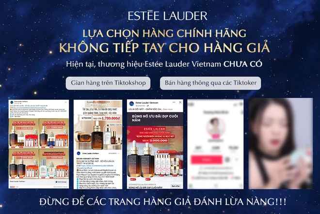 Trong ngày 24 và 26/12, trang Facebook chính thức của hai thương hiệu mỹ phẩm Estee Lauder Vietnam và MAC Cosmetics lần lượt đăng bài cảnh báo khách hàng về việc sản phẩm giả, không rõ nguồn gốc tràn lan trên TikTok Shop.
