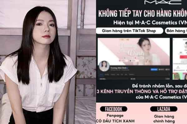 Cả hai trang này đều sử dụng hình ảnh được cho là của Trương Nhã Dinh. Một hãng nhấn mạnh 