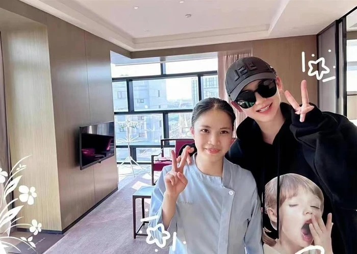 Thích Vy ở trung tâm chăm sóc sau sinh.