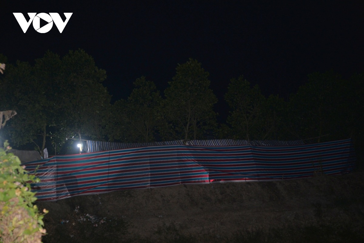 Nơi xảy ra sự việc được quây bạt.