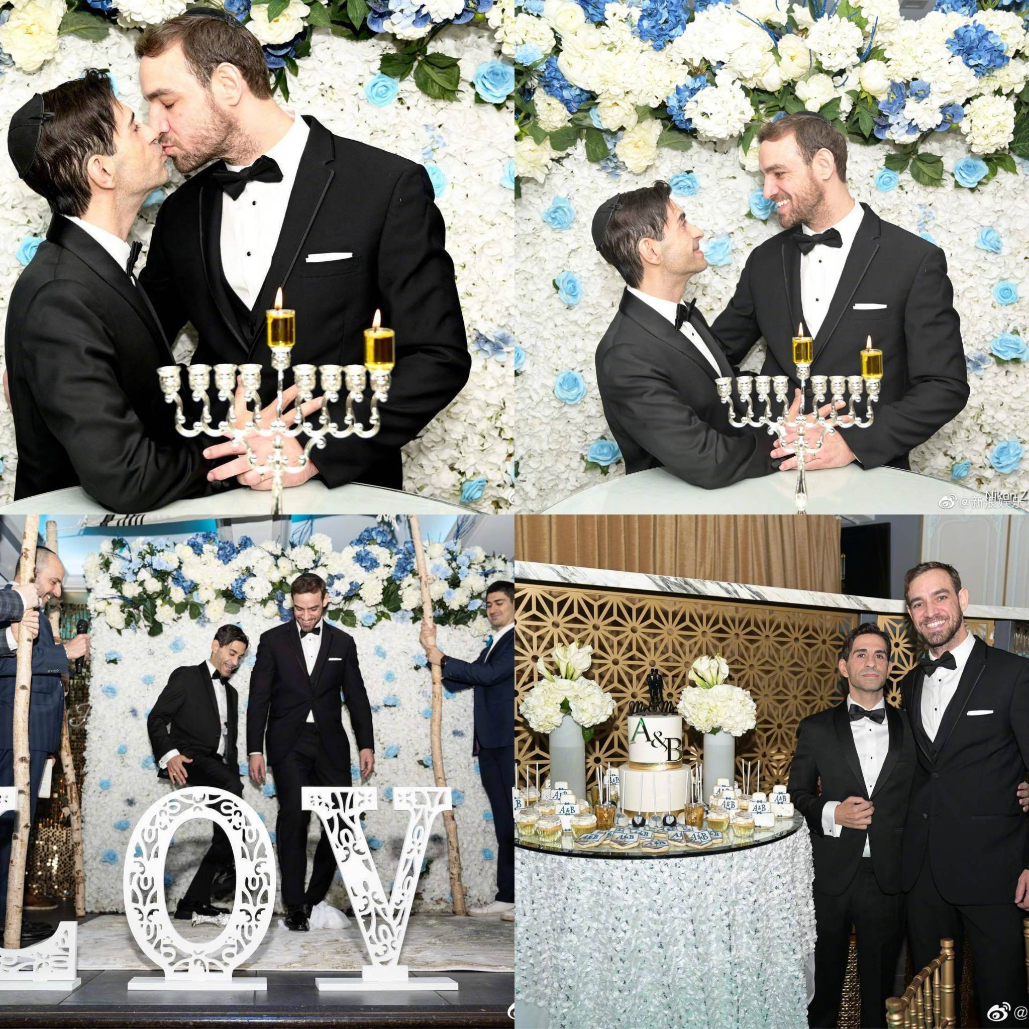 Lễ cưới của Benjamin Schwartz và bạn trai.