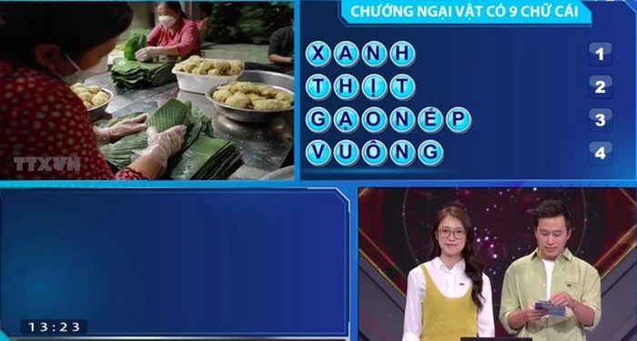 Xuân Huấn đã nhanh chóng giải được từ khóa vượt chướng ngại vật.