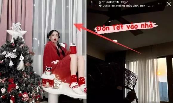 Phần rèm cửa ở một góc nhỏ trong nhà Gin Tuấn Kiệt lại giống hệt chiếc rèm từng được Puka chụp ảnh cùng.