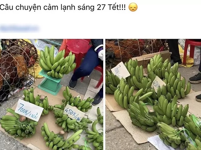 Nải chuối ven đường nhưng lại có giá trên trời (Ảnh: Nguyễn Hà Linh)