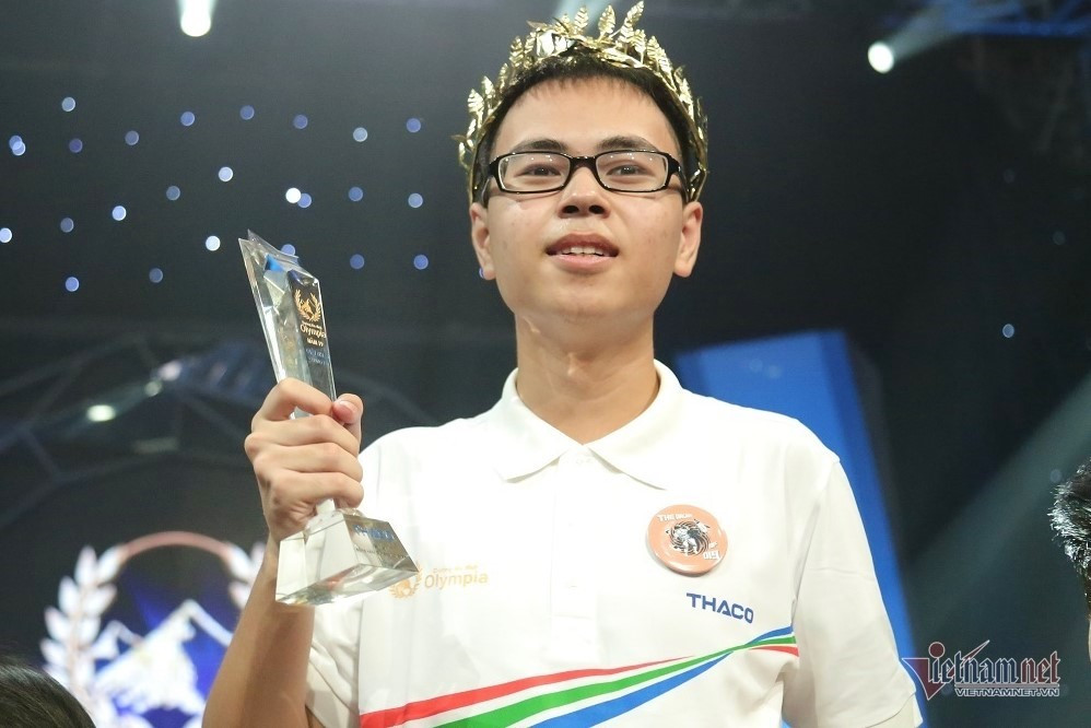 Trần Thế Trung, Quán quân Đường lên đỉnh Olympia năm 2019. Ảnh: Thanh Hùng
