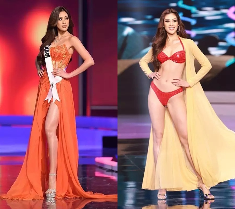 Tại Miss Universe 2020, Khánh Vân đại diện quê nhà và lọt top 21 chung cuộc nhờ thắng giải bình chọn.