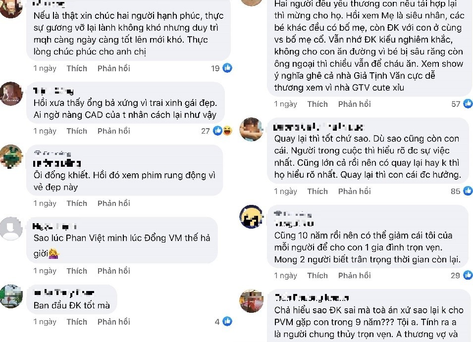 CDM thấy vui mừng trước màn tái hợp của Đổng Khiết và Phan Việt Minh. Ảnh chụp màn hình