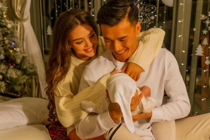 Bùi Tiến Dũng và bà xã vừa chào đón con đầu lòng cách đây chưa lâu.