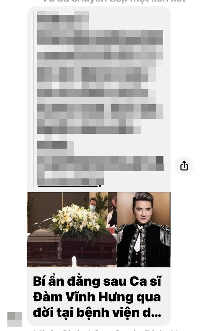 Hình ảnh mà Đàm Vĩnh Hưng nhận được khiến nam ca sĩ bức xúc.