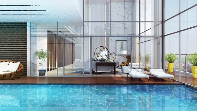 Ảnh một căn sky villa thuộc dự án Vinhomes Metropolis.