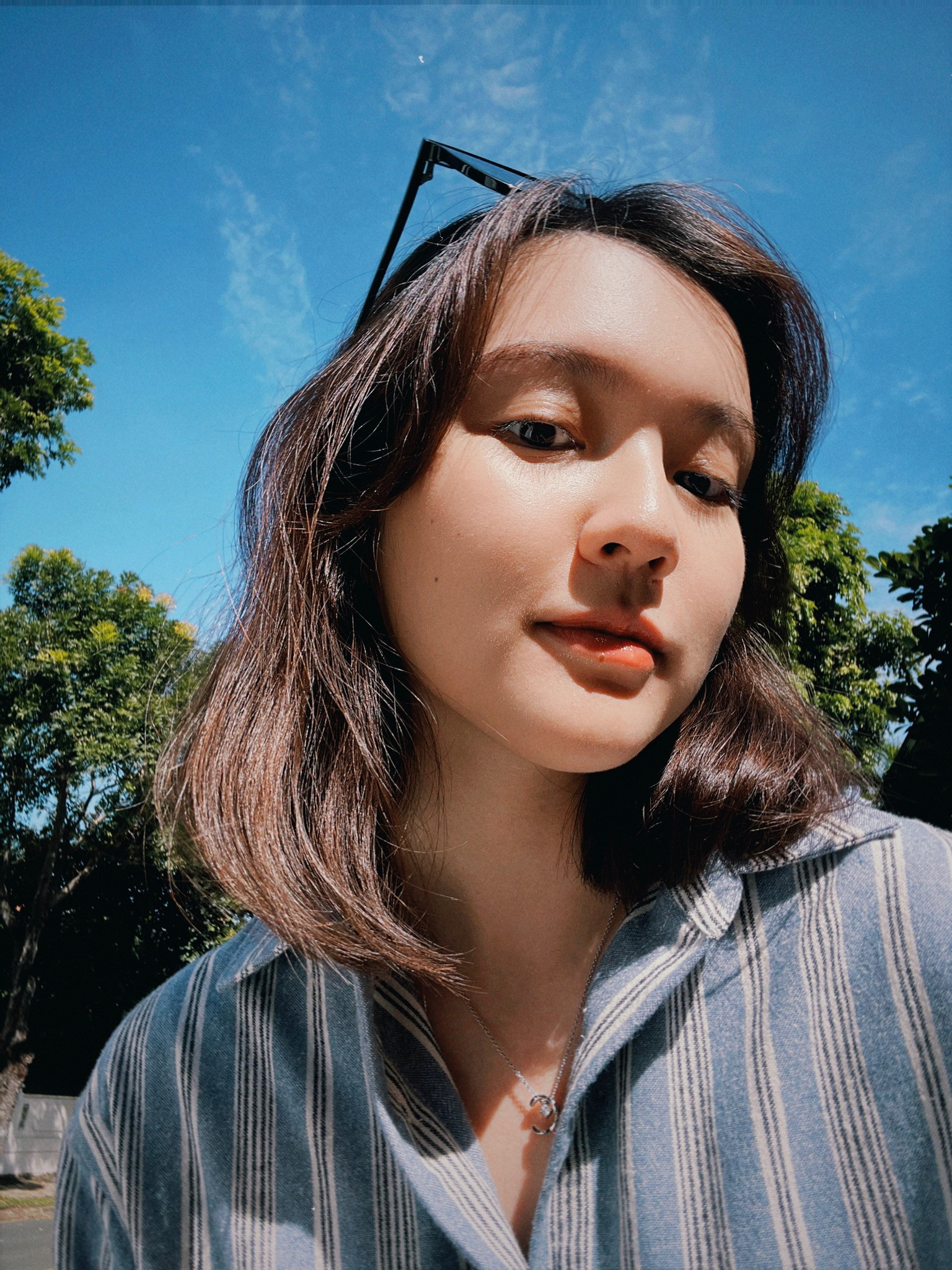 Sau 2 năm, Hải Tú vẫn giữ được khuôn mặt trong trẻo, tươi trẻ cùng vóc dáng thon gọn.