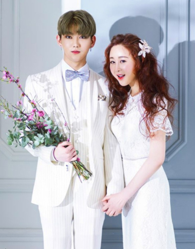 Hoa hậu Ham So Won và ông xã Trần Hoa.