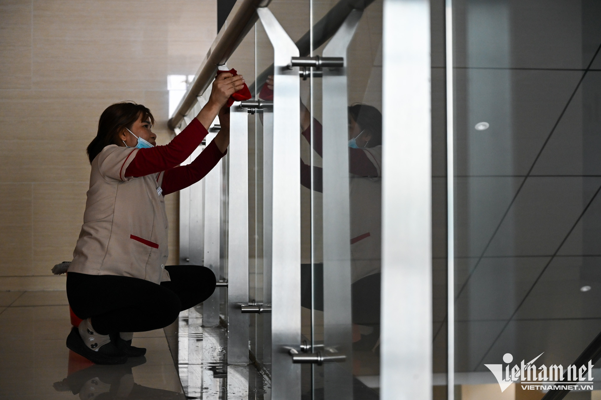 Một nữ lao công cho biết, các gian hàng hầu như đóng cửa hết từ năm 2020 cho đến nay. 